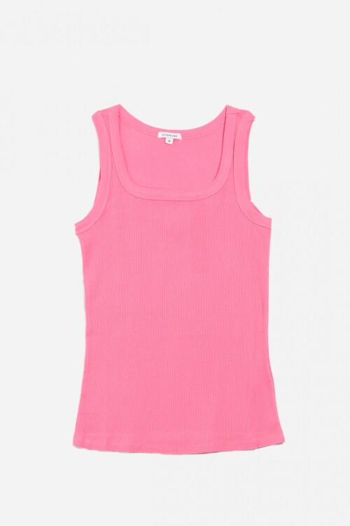 Musculosa de rib ROSADO