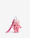 Llavero Cozy Bag Charm Gato De Peluche - Rosa Claro