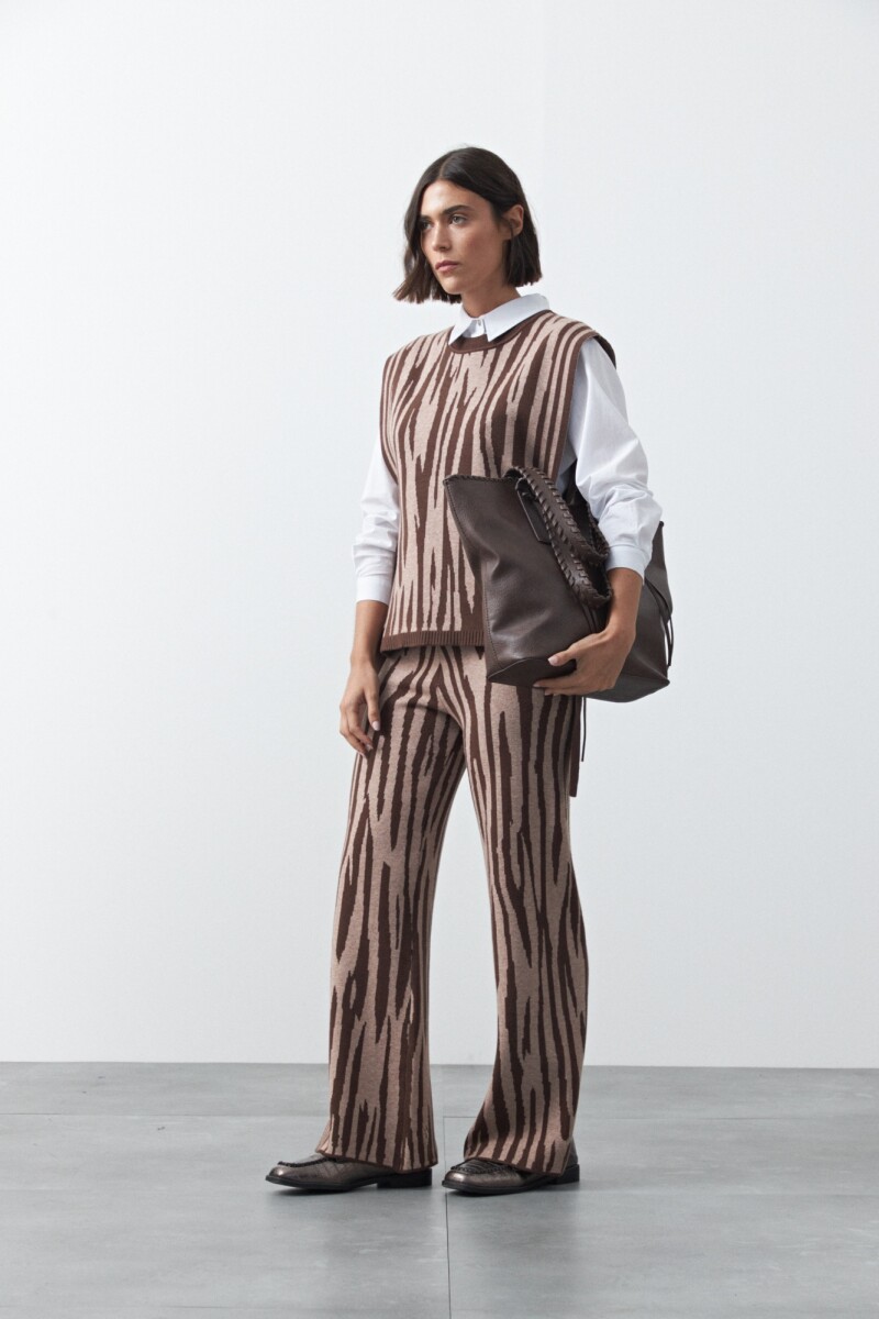 PANTALÓN LILAN Marrón oscuro