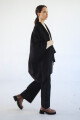 RUANA REVERSIBLE NEGRO