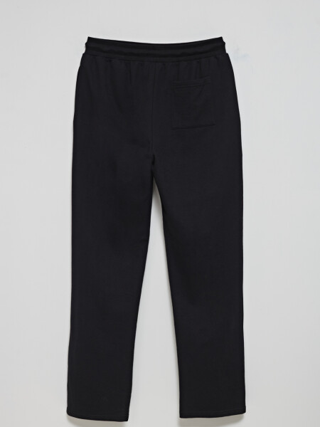 Pantalón deportivo recto Negro