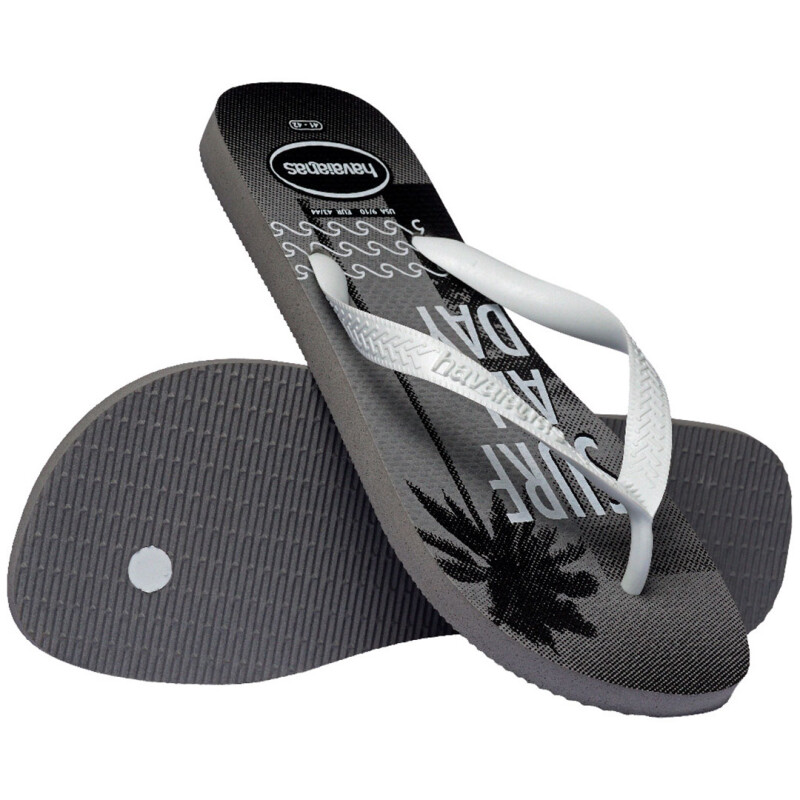 Sandalias de Hombre Havaianas Top Athletic Gris - Negro