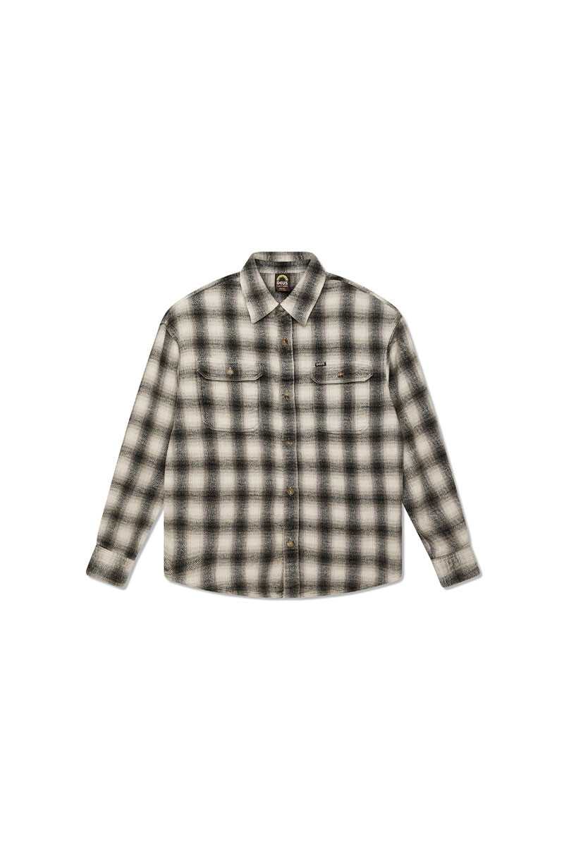 Too Busy To Work Check Shirt Blanco