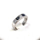 Anillo En Oro Blanco Con Brillantes Y Zafiros Anillo En Oro Blanco Con Brillantes Y Zafiros