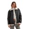 JACKET SHERPA PU BERSHKA BLACK