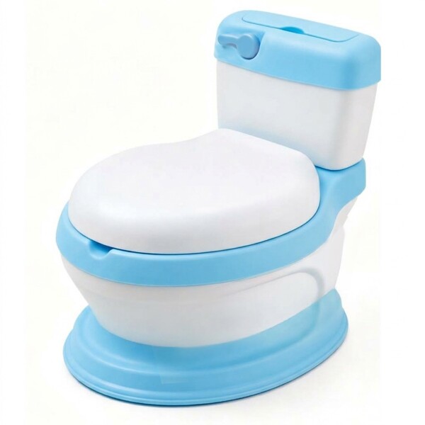 Pelela inodoro para bebes y niños con tapa y asiento infantil IMBACK Color Celeste Pelela inodoro para bebes y niños con tapa y asiento infantil IMBACK Color Celeste