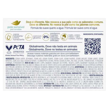 Jabón Dove Piel Sensible 90g Jabón Dove Piel Sensible 90g