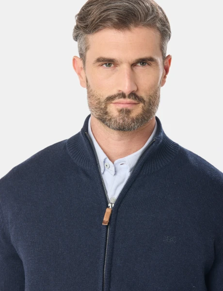 CAMPERA LANA TEJIDA Azul
