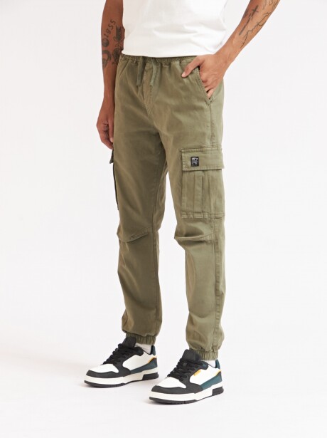 PANTALON CARGO SALTA VERDE MILITAR