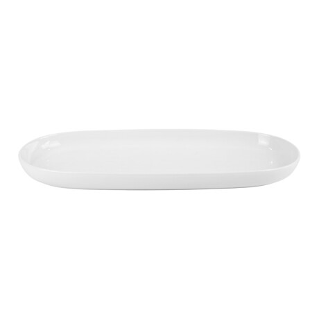 Fuente oval de ceramica blanca Fuente oval de ceramica blanca