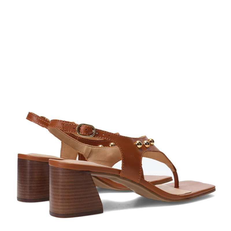 Sandalias de Mujer Bottero Taco Medio Marrón Caramelo