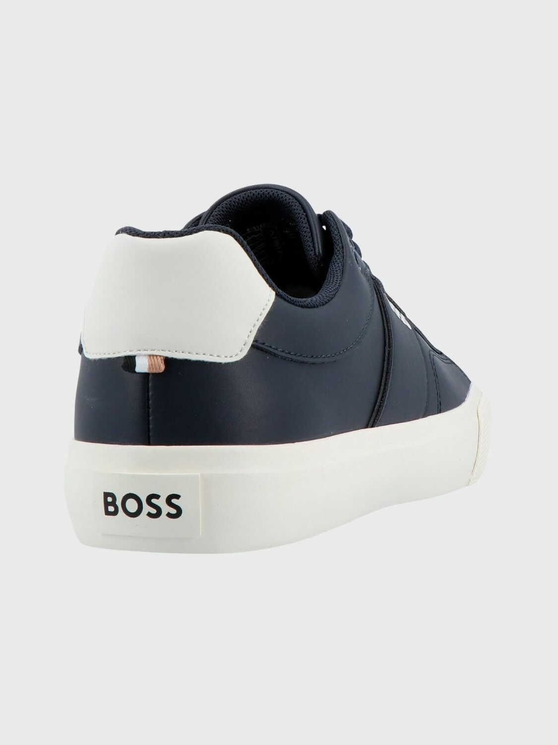 BOSS - Championes acordonados de piel sintética, AIDEN-TENN Azul Oscuro