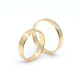 Par De Alianzas cinta clásica 4 mm en Oro 18K amarillo Par De Alianzas cinta clásica 4 mm en Oro 18K amarillo
