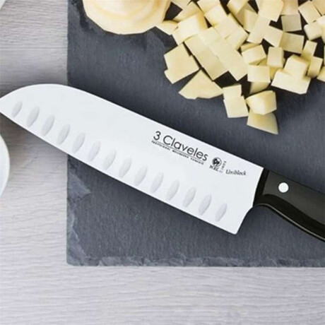 Cuch Santoku Acin M/Ngo Uniblock 3Claveles 18Cm