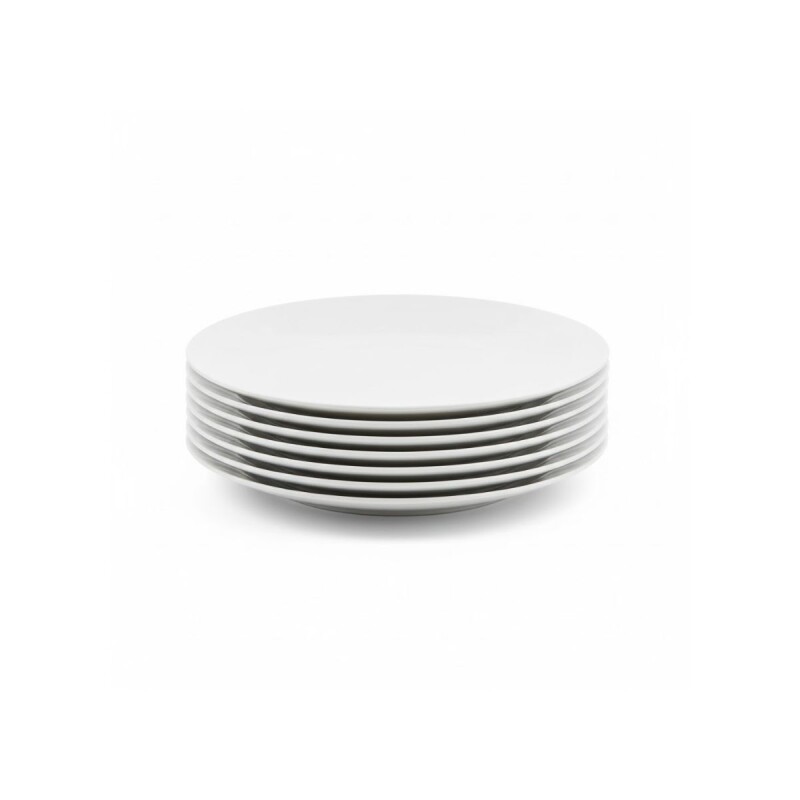 Set x6 Plato para postre 18cm Opalina BLANCO
