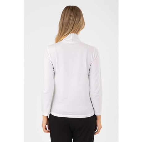 Polera algodón elastano Blanco