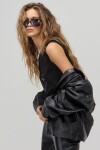 Chaqueta Inca en Cuero Negro