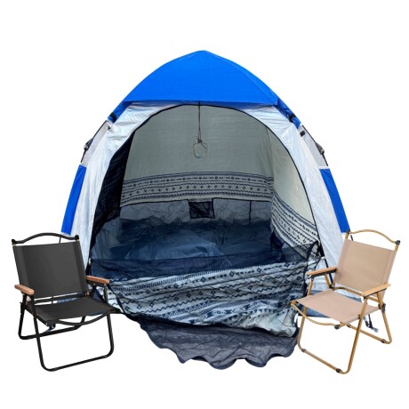 Carpa para 2 personas + 2 sillas plegables Carpa para 2 personas + 2 sillas plegables