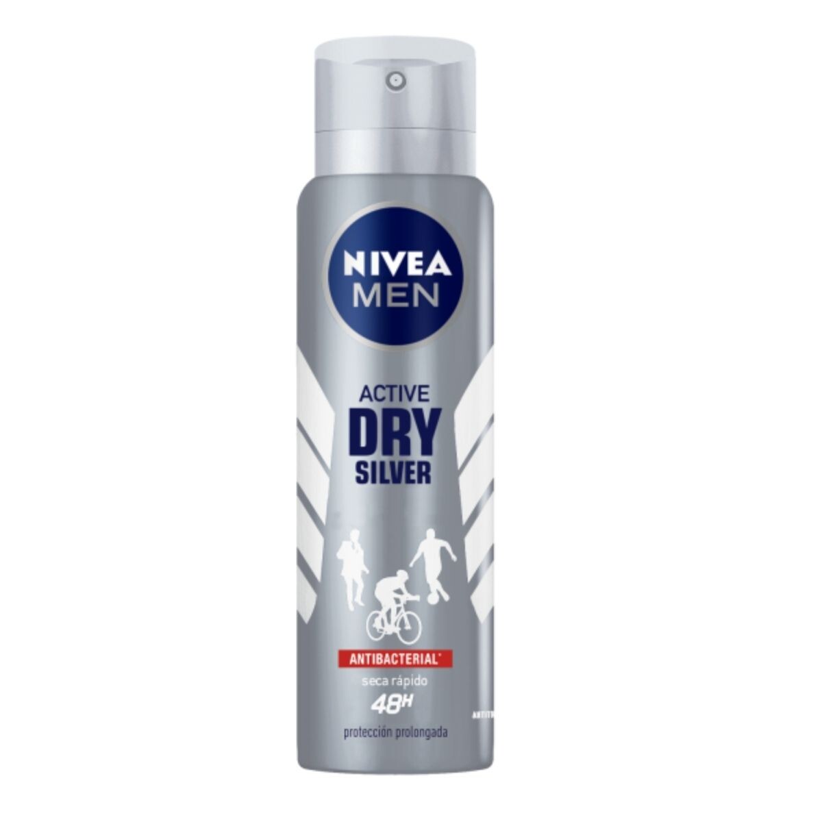 Desodorante en Aerosol Nivea Men Antitranspirante Active Dry Silver 150 ML 