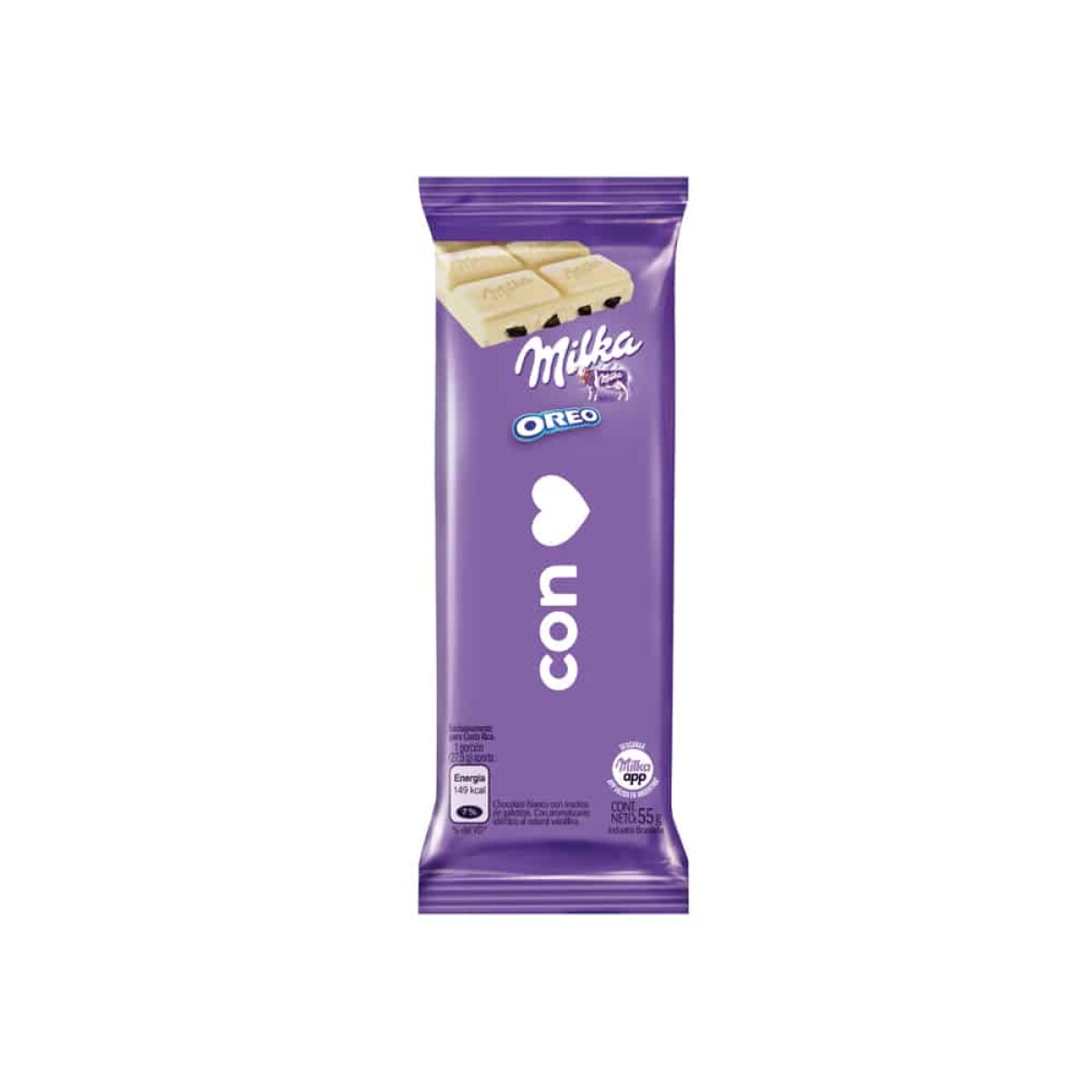 Chocolate en Barra Milka Oreo Blanco 55g 