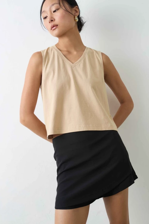 Top Dulce Beige Gastado