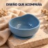 Set Alimentación Bebé Platos Silicona Libre Bpa 10 Piezas Color Celeste