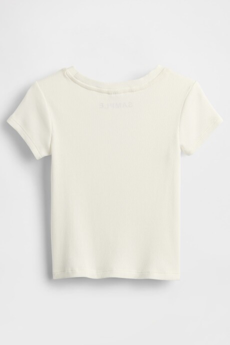 Remera Pointelle Toddler Niña New Off White