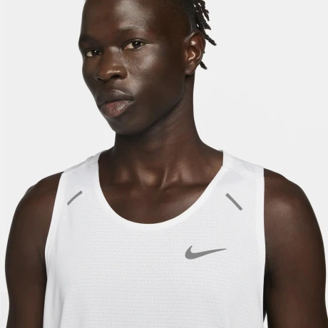 Musculosa Nike Running Hombre Df Rise 365 Tank White/(Reflective Silv) S/C