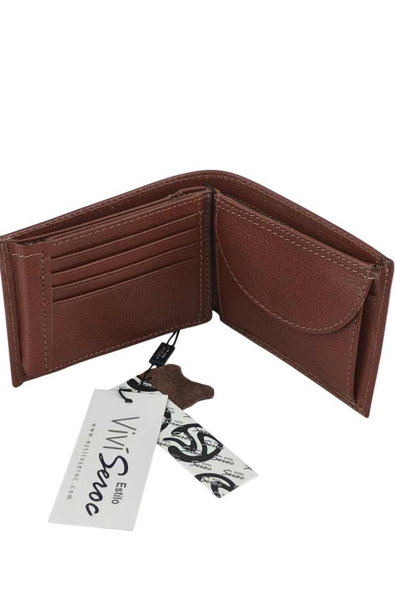Billetera grande Marrón