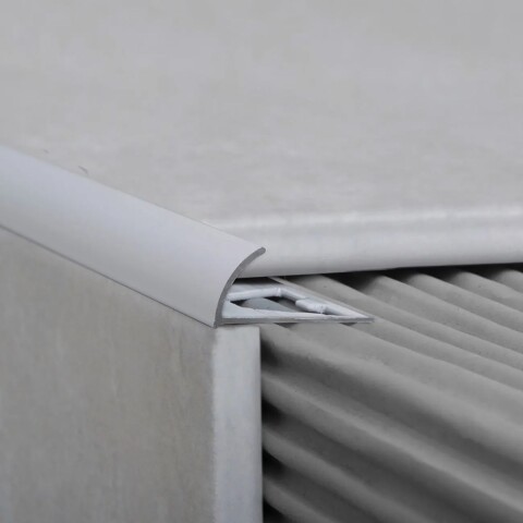 Aluminio Guarda Arco 6 mm x 10mm x 2,5m Cromo mate Aluminio Guarda Arco 6 Mm X 10mm X 2,5m Cromo Mate