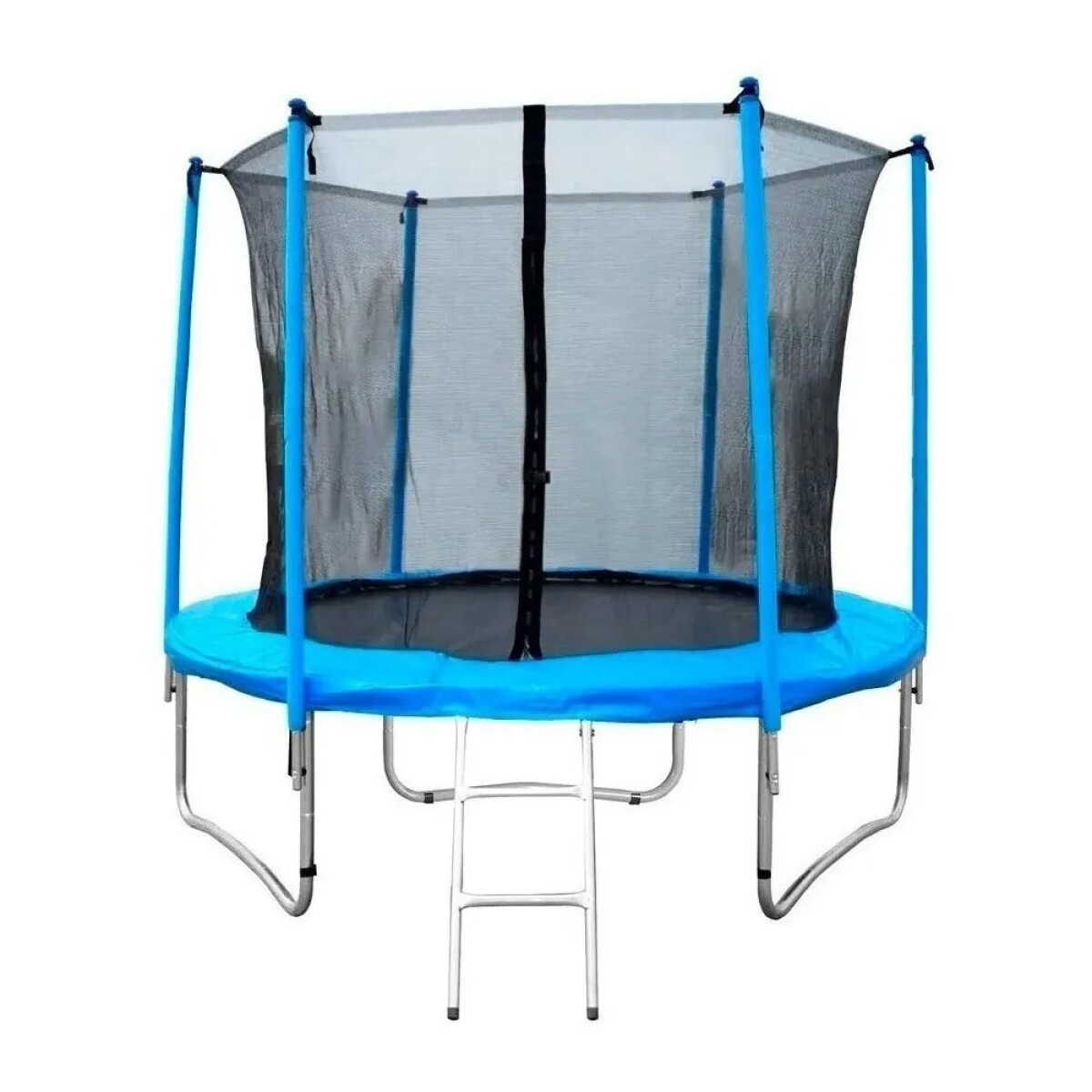 Cama Elastica Trampolin 1.83mts Diametro + Escalera+ Red - Azul 