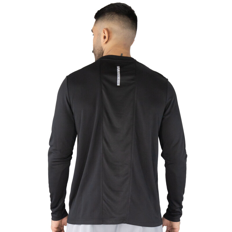 L/S MEN POLY EVERLAST SQUARE BK L BK