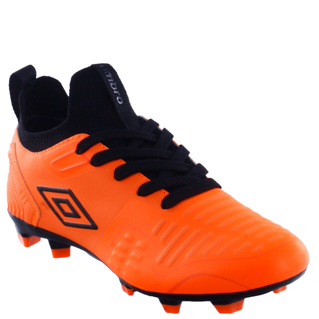 Championes de Niños Umbro Fútbol 11 Flash HG Rosado Coral - Negro