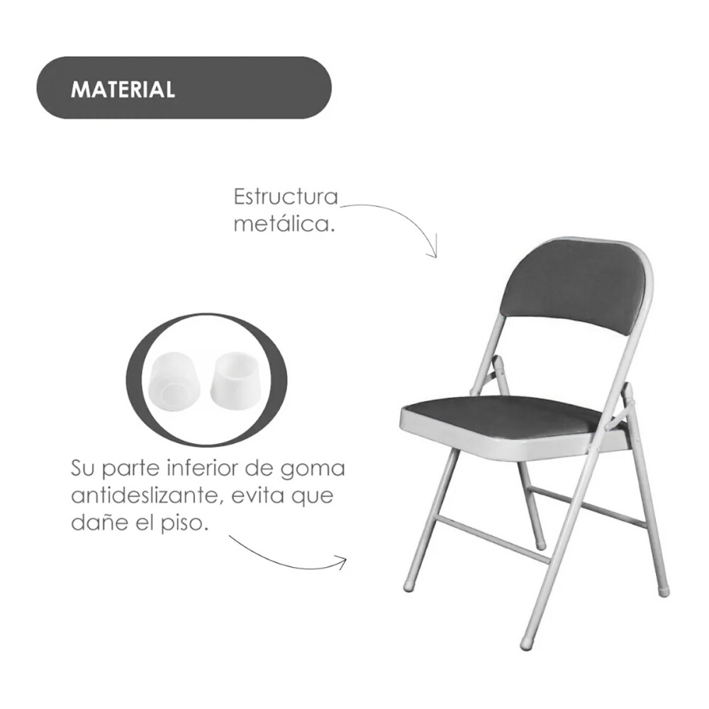 Silla Plegable Nova Gris
