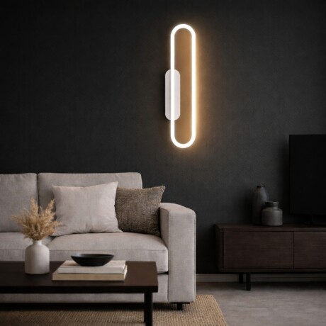 Aplique Led Oval luz indirecta 20W Blanco