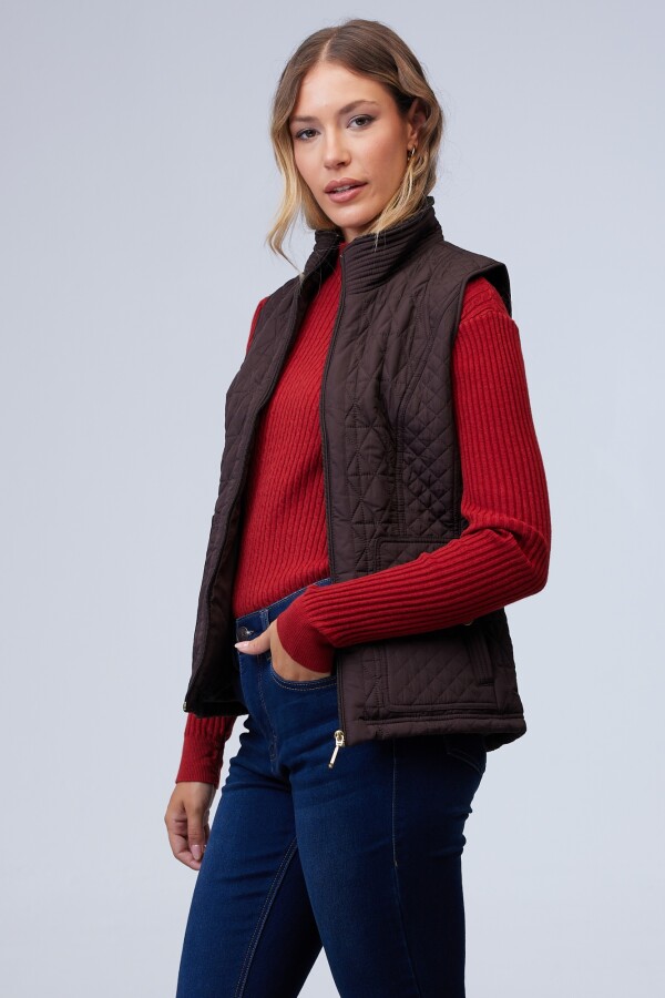 Chaleco Capitoneado MARRON