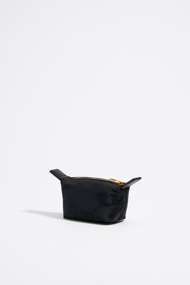 MONEDERO TRAPECIO MINI NYLON Negro