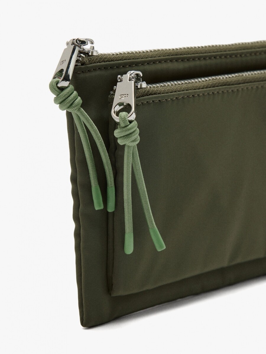 Bolso Multiusos Doble De Nylon caqui