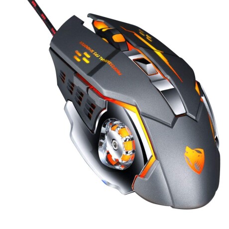 MOUSE GAMER CON CABLE TWOLF V6GREY GRIS MOUSE GAMER CON CABLE TWOLF V6GREY GRIS