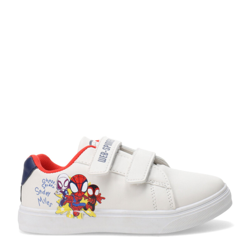 Championes Infantiles Marvel Spiderman Blanco - Azul Marino - Rojo