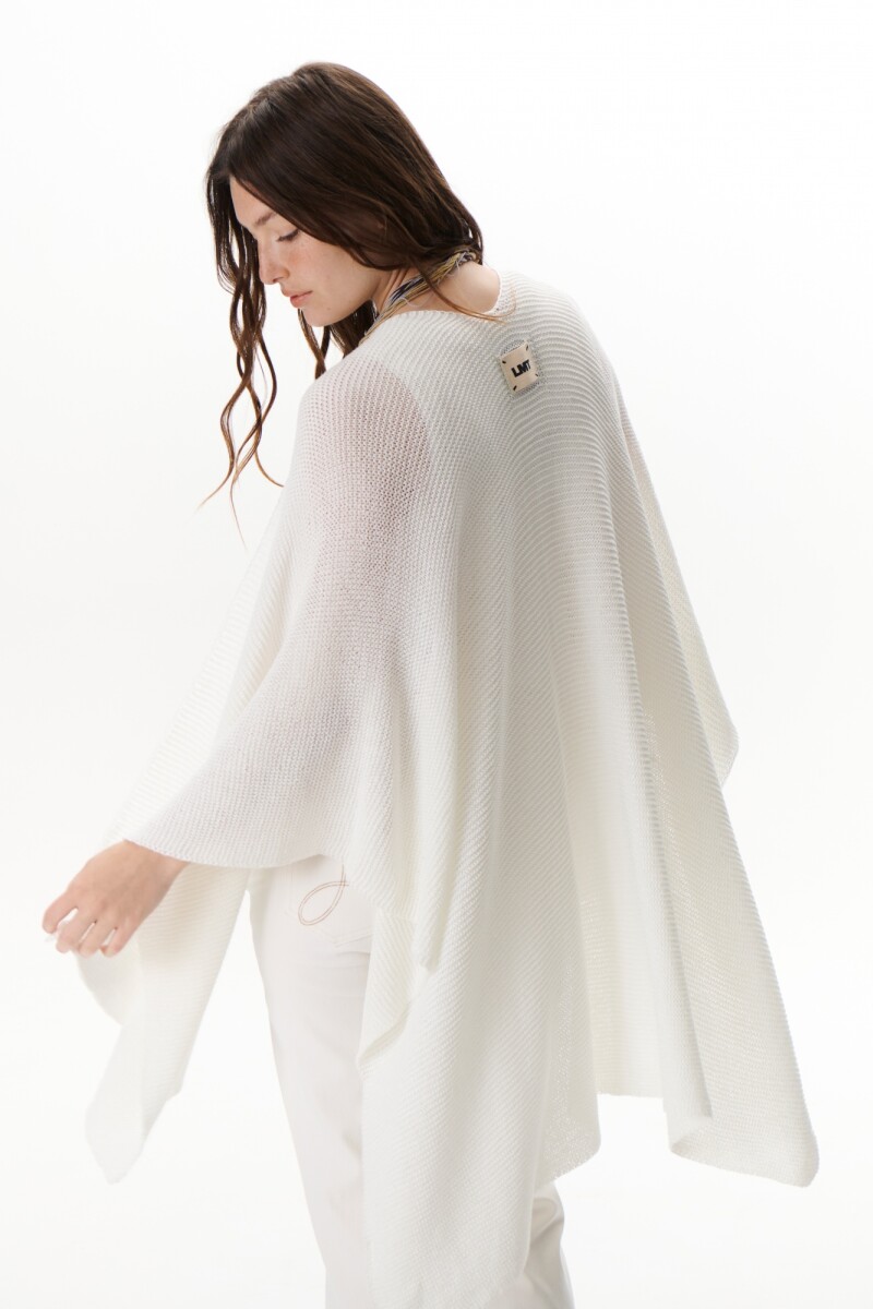 RUANA COTTON BLANCO
