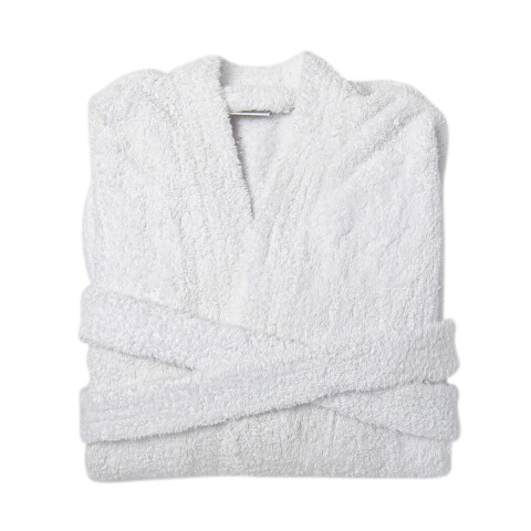 Bata de Baño Dohler Felpa Blanca Talle M al XG U