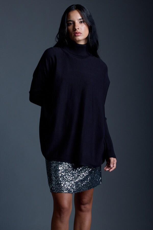 Polera Oversize NEGRO
