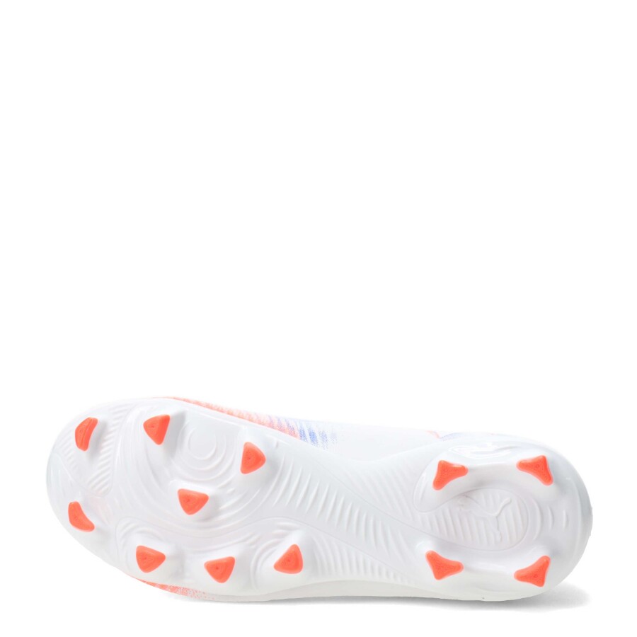 Championes de Fútbol 11 Infantiles Puma Future 8 Play FG Blanco - Anaranjado - Azul