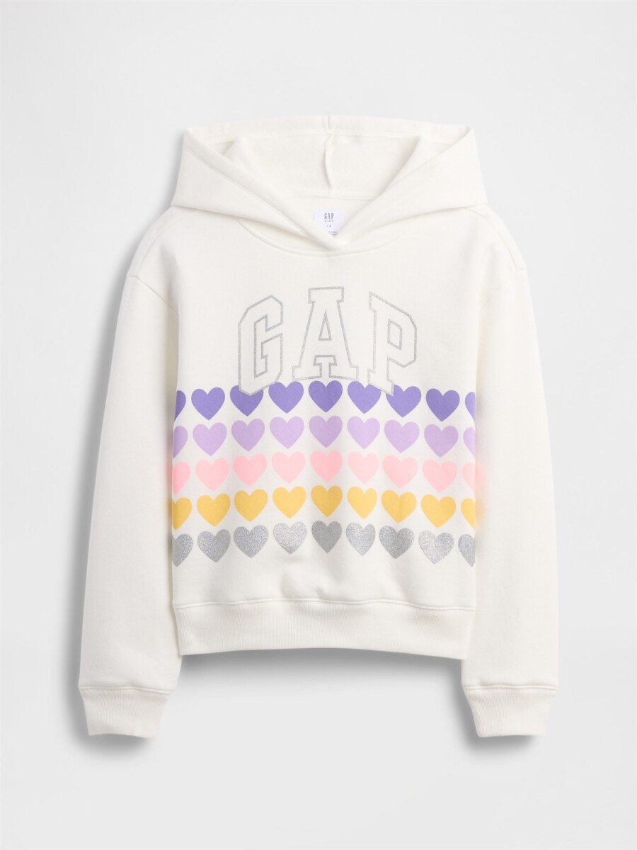 Canguro Logo Gap Niña - White Heart Graphic 