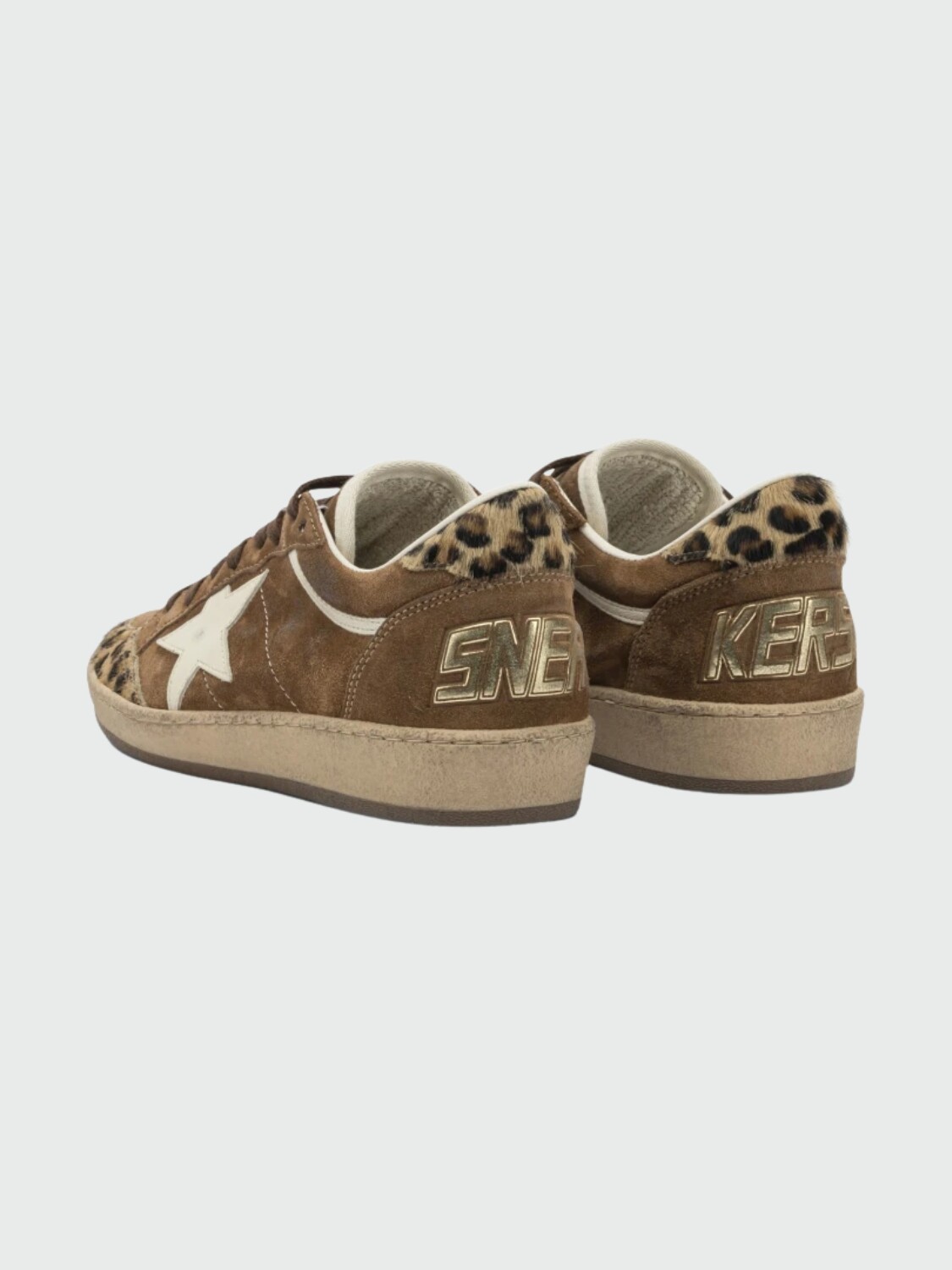 GOLDEN GOOSE - Zapatillas Ball Star Napa con Estrella y refuerzo del talón de piel verde 55732