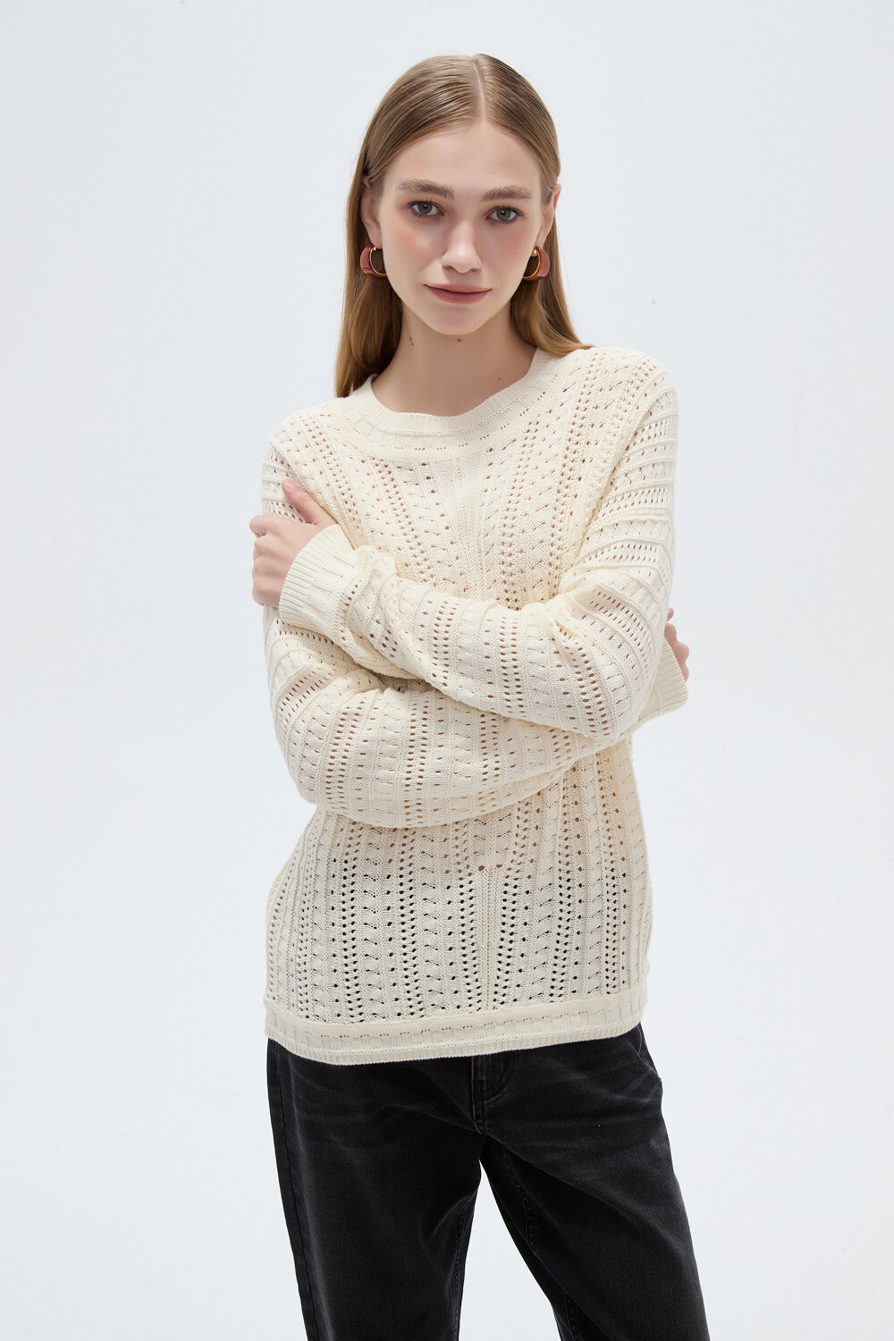 Sweater Esterni Marfil / Off White