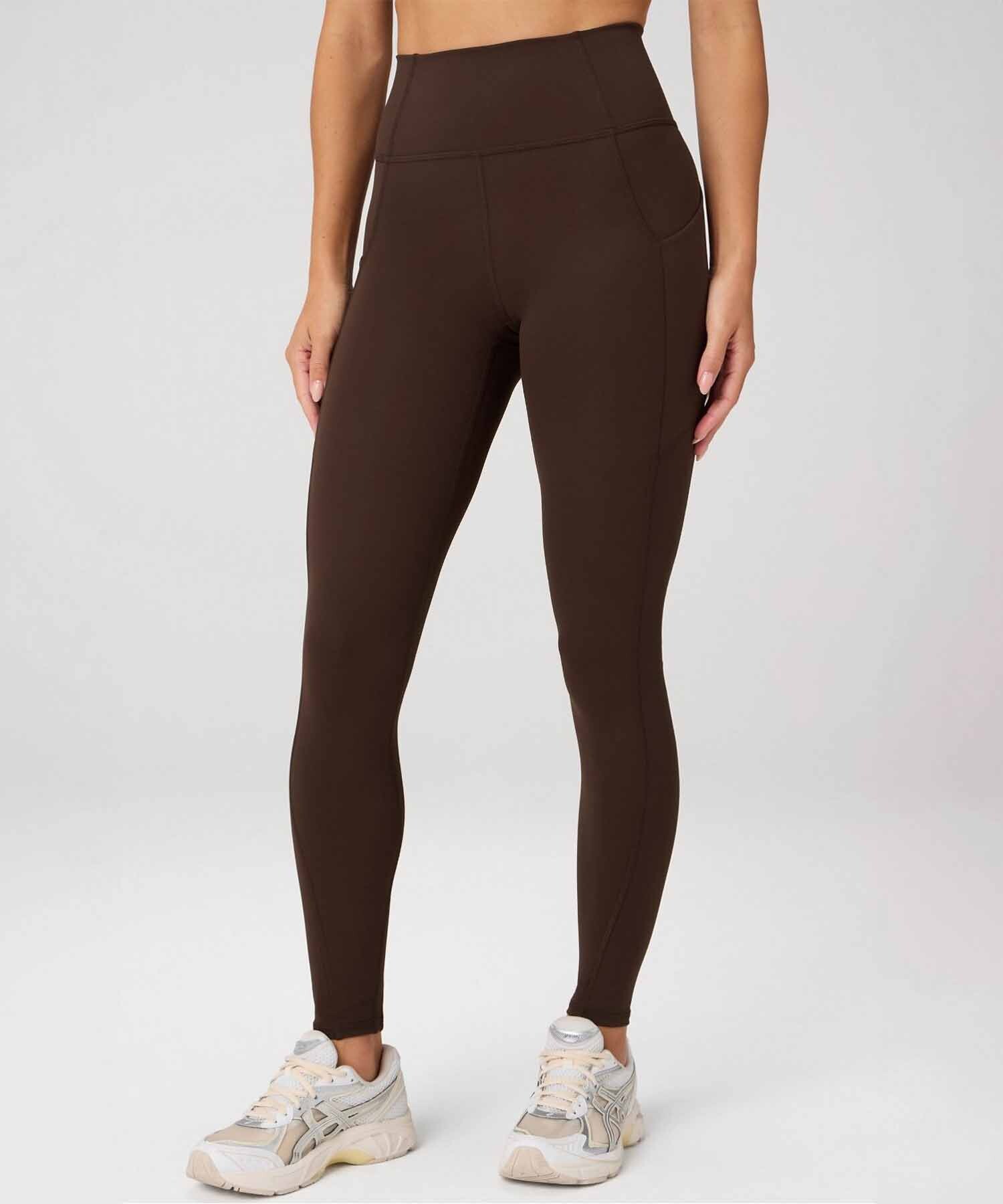 Leggings Oasis PureLuxe High-Waisted Mujer Cacao