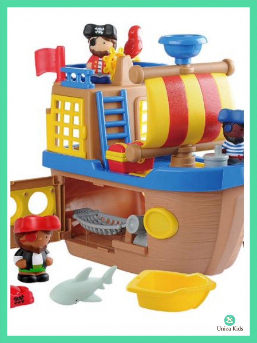 BARCO PIRATA CON LUZ Y SONIDO - UNICO 