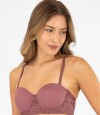 Soutien strapless preformado b&c granate Rosa antique